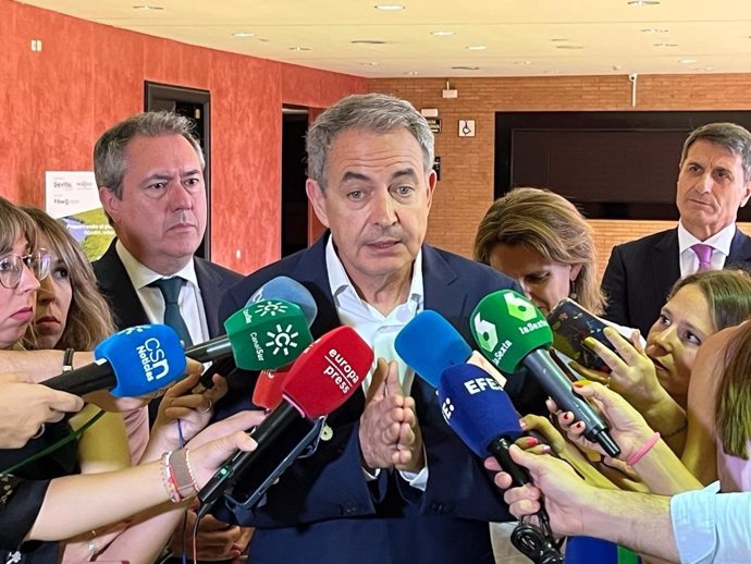 José Luis Rodríguez Zapatero ha intervenido en la inauguración del Climate Action Sevilla Summit 2023 en la capital hispalense.