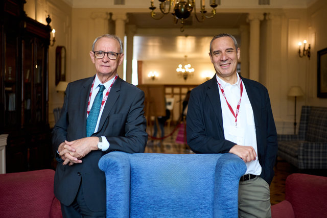 El presidente del CES, Antón Costas, y Raymond Torres 