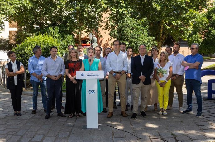La presidenta del PP de Extremadura, María Guardiola