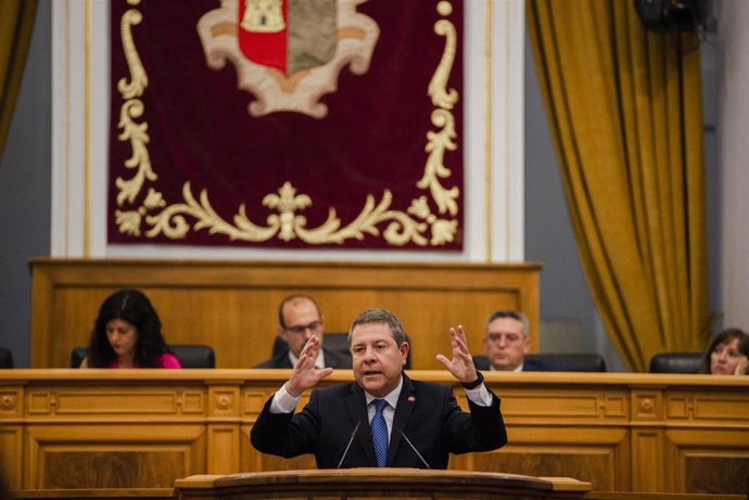 Emiliano García-Page, en la sesión de investidura