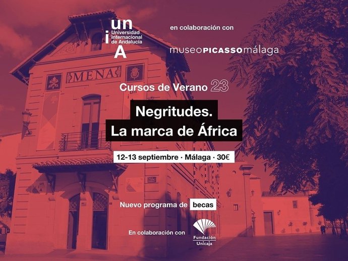 Cartel encuentro de verano 'Negritudes. La marca de África'.