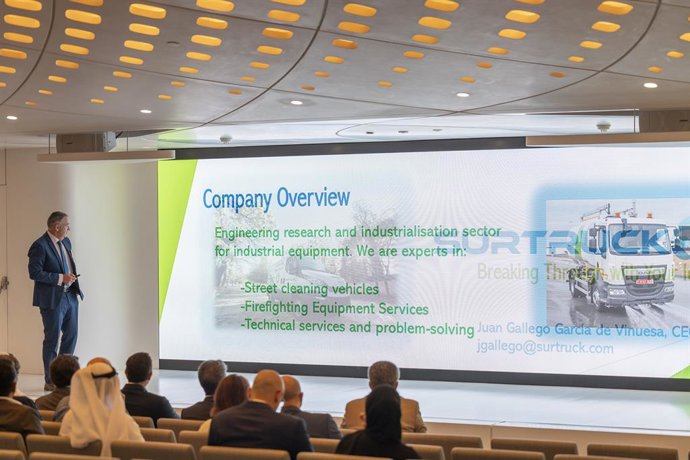 El acuerdo alcanzado entre la compañía sevillana Surtruck y la corporación pública árabe Beeah es fruto de la misión comercial española 'Misión Sostenibilidad'.