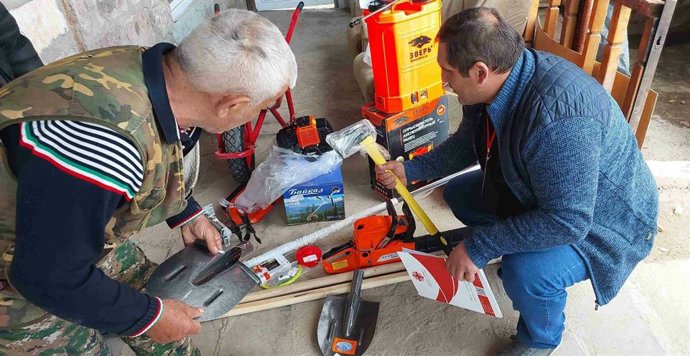Ayuda de Cáritas en Armenia.