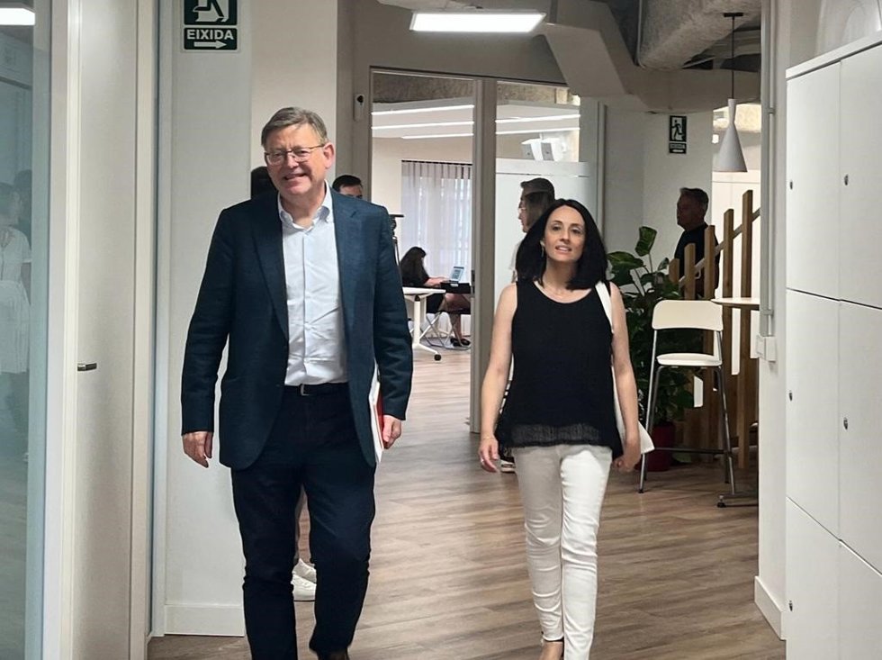 Puig y Torró llegan a la reunión de la Comisión Ejecutiva Nacional (CEN) del PSPV