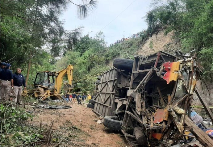 Accidente de autobús en Oaxaca