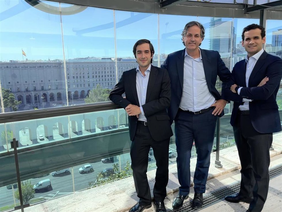 Los directivos de A&G, Álvaro Boada, Alejandro Núñez, Javier Blas.