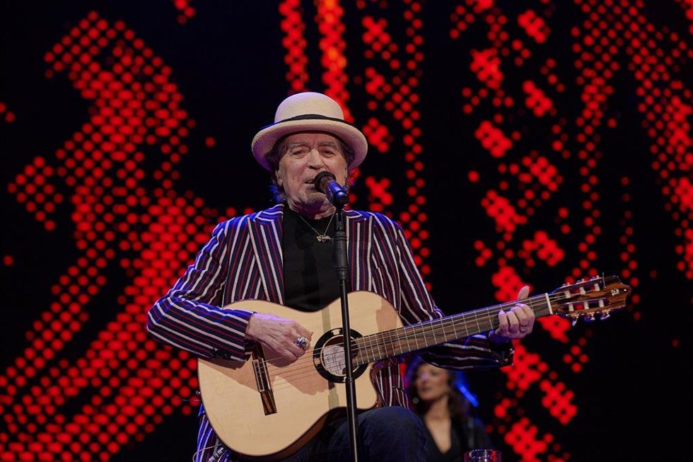 Joaquín Sabina en su concierto en Torrelavega.