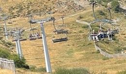 Imagen de los remontes abiertos en agosto de 2022