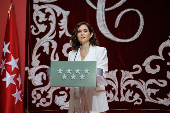 Isabel Díaz Ayuso en la Real Casa de Correos