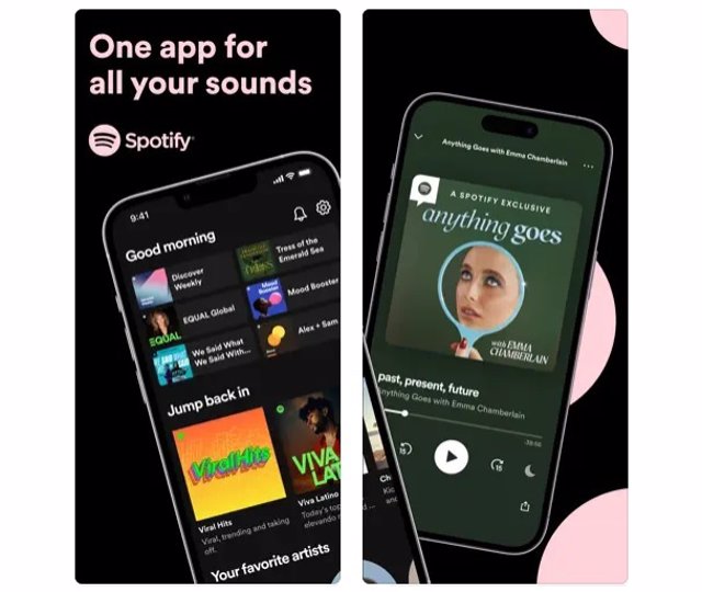 Aplicación de Spotify para iOS