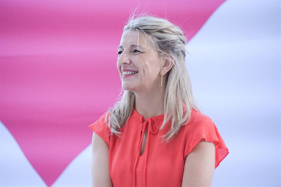 La vicepresidenta segunda del Gobierno, ministra de Trabajo y candidata de Sumar a la Presidencia del Gobierno, Yolanda Díaz.