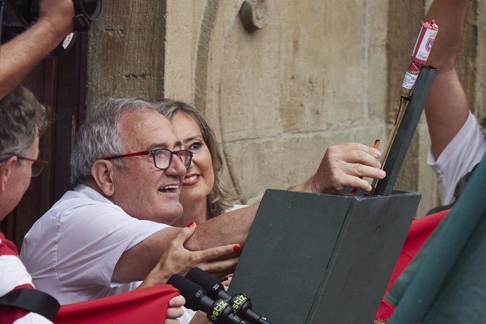 El president del Club Atltic Osasuna, Luis Sabalza