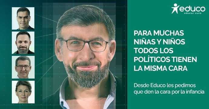 Imagen realizada por un motor de inteligencia artifical que fusiona las caras de los cuatro candidatos a la presidencia a nivel estatal