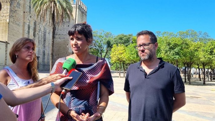 La portavoz nacional de Adelante Andalucía y número 2 de la candidatura al Congreso, Teresa Rodríguez, este jueves