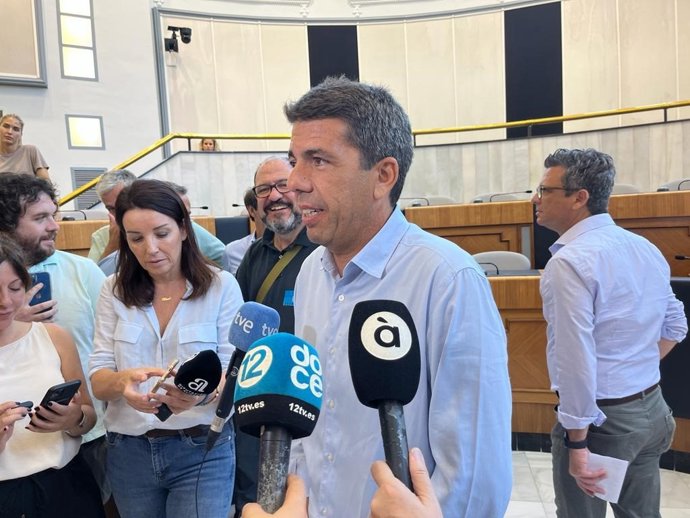 Imagen del líder del PPCV, Carlos Mazón.