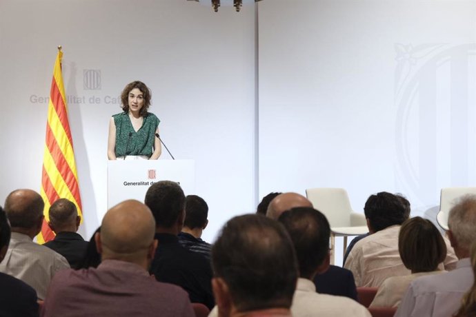 La consellera de Justicia, Derechos y Memoria, Gemma Ubasart, durante la inauguración