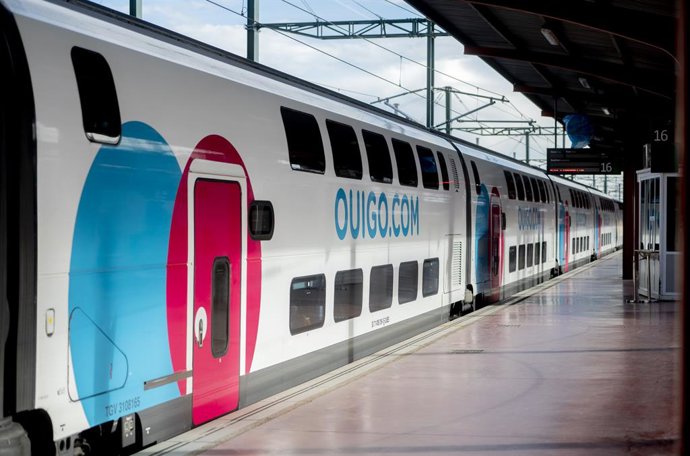 Archivo - Un tren d'Ouigo