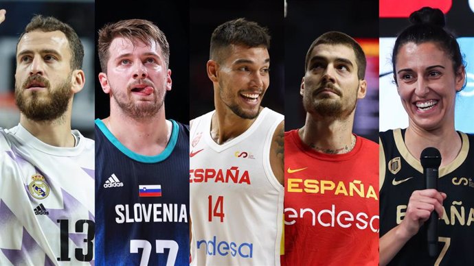 Sergio Rodríguez, Luka Doncic, Willy y Juancho Hernangómez y Alba Torrens, premiados en IV Gala de la FEB.