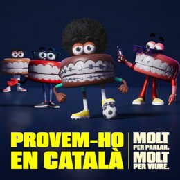 Portada de la campanya 'Provem-ho en catal. Molt per parlar. Molt per viure'