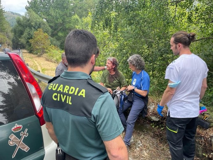 Imagen de la accidentada.