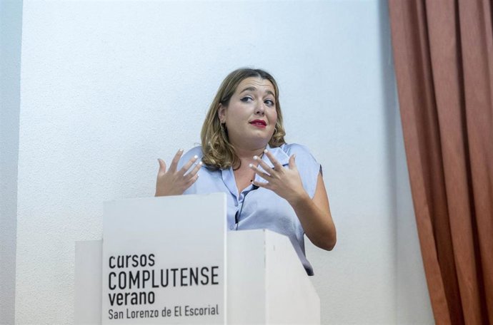 La secretaria de Estado de Igualdad y contra la Violencia de Género, Ángela Rodríguez Pam, interviene en los Cursos de Verano de El Escorial