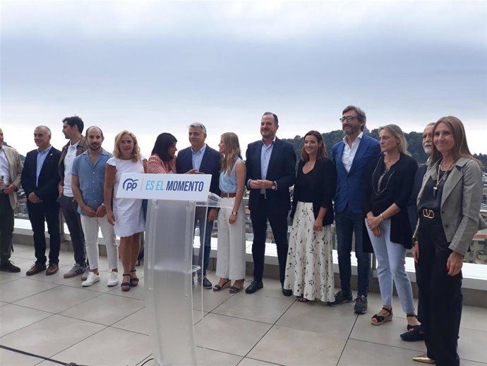 Acto del PP vasco en San Sebastián para dar inicio a la campaña de las elecciones generales del 23J