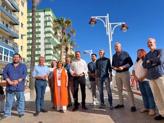 Juan Espadas junto a Fernando Grande-Marlaska en Cádiz.