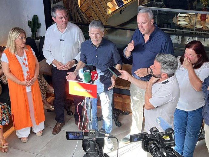 Grande-Marlaska en Cádiz en el inicio de campaña del 23J.