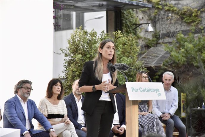 La candidata de Junts por Barcelona al Congreso, Míriam Nogueras