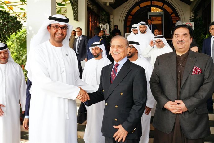 Dr. Sultan Al Jaber, COP28 President-Designate meets Pakistan Prime Minister Shehbaz Sharif in Islamabad