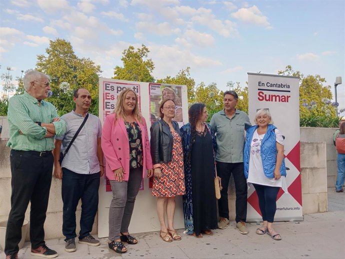 Acto de inicio de campaña de Sumar en Cantabria.