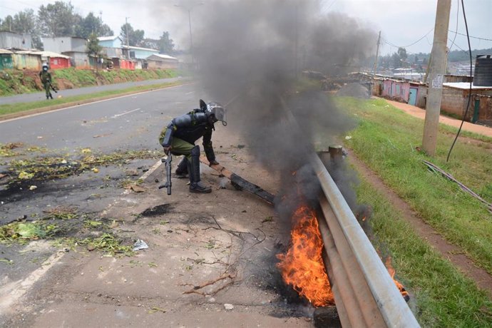 Archivo - Imagen de archivo de protestas en Kenia 