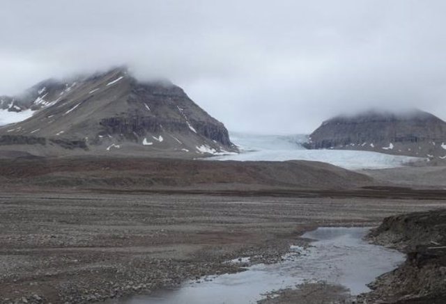 Svalbard islands during the summer