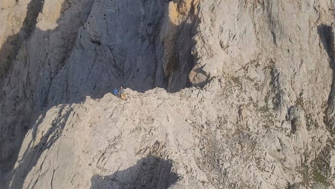 Los dos montañeros atrapados en Picos de Europa.