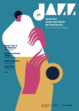 Cartel del 20 Festival Internacional de Jazz de Peñíscola
