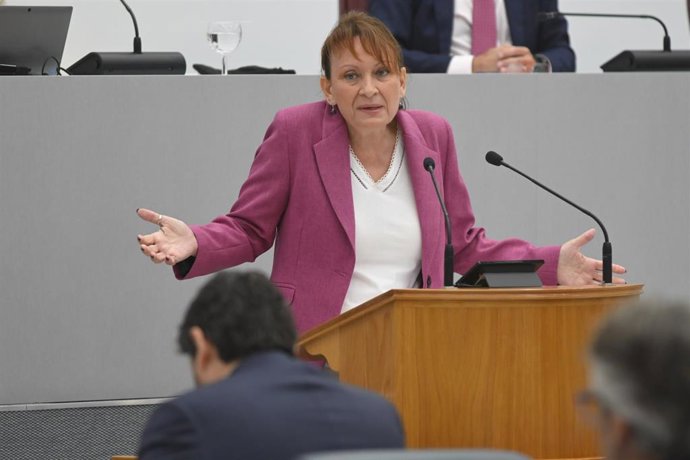 La portavoz del Grupo Mixto, la diputada de Podemos María Marín