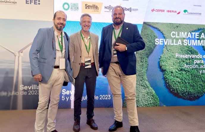 Responsables de la UJA en la cumbre Climate Action Summit 2023.