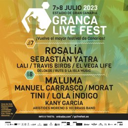 Archivo - Cartel del GranCa Live Fest
