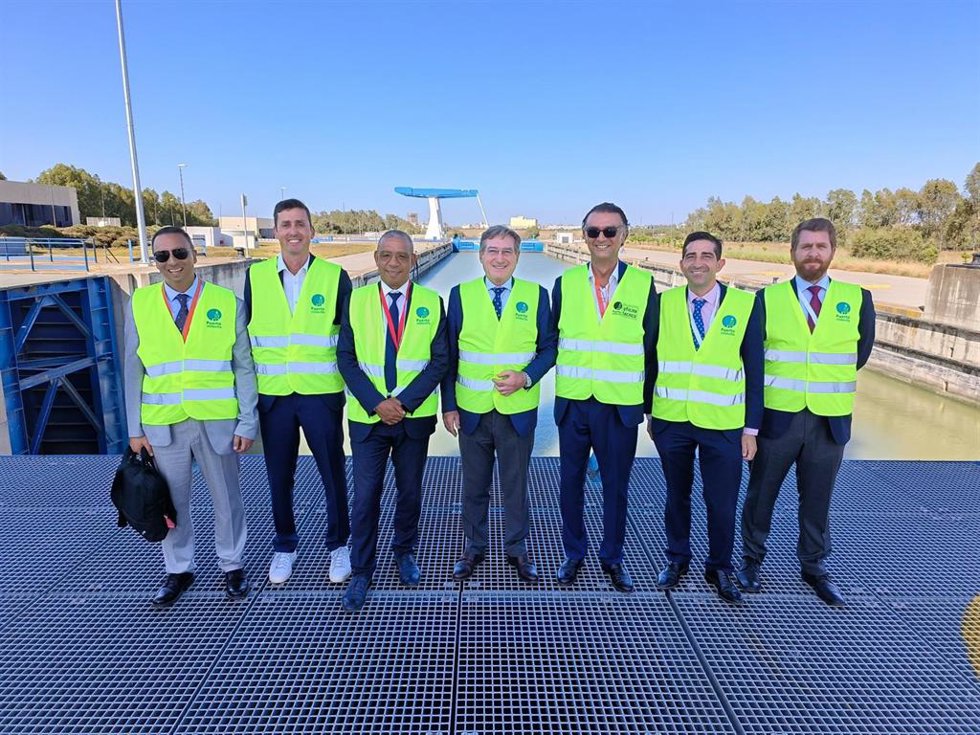 Visita de la delegación de Marruecos al Puerto de Sevilla