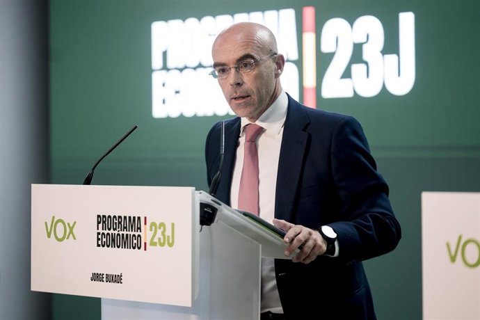 El vicepresidente de Vox, Jorge Buxadé.