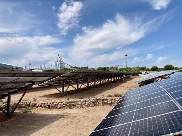 La nueva planta fotovoltaica de Endesa X y PortAventura World llamada 'PortAventura Solar'