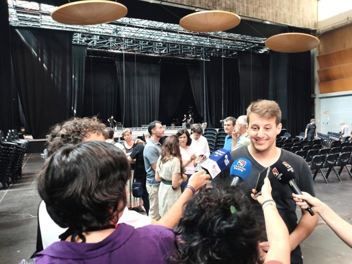 El candidato de Sumar al Congreso por Zaragoza, Jorge Pueyo.