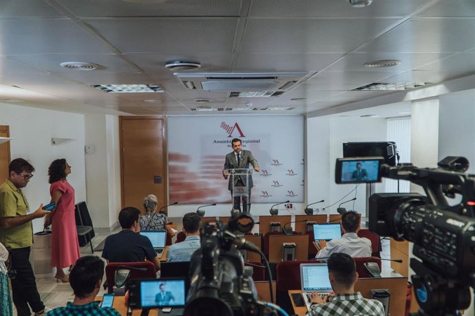 El portavoz adjunto de VOX, Rubén Martínez Alpañez