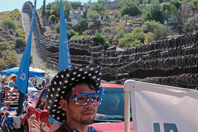 Imagen de archivo de la frontera entre EEUU y México 