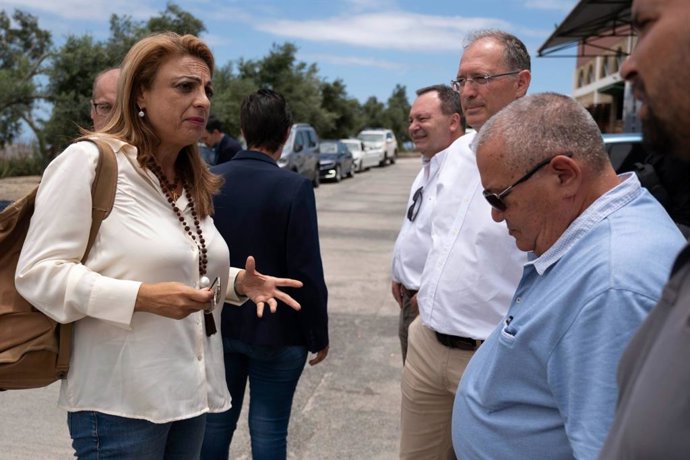 La candidata de CC al Congreso de los Diputados, Cristina Valido, en un encuentro con la directiva de Asaga