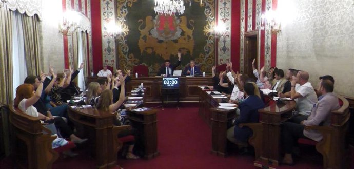 Imagen del pleno extraordinario del Ayuntamiento de Alicante.