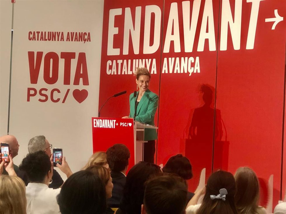 La candidata del PSC Meritxell Batet.
