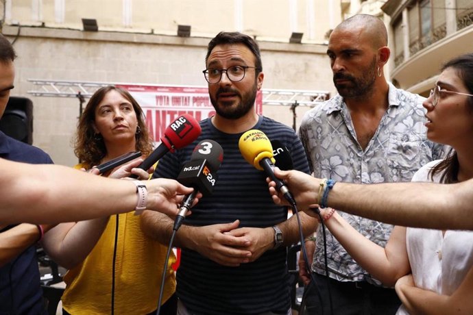 El candidato de la CUP al Congreso en las elecciones del 23 de julio, Albert Botran.