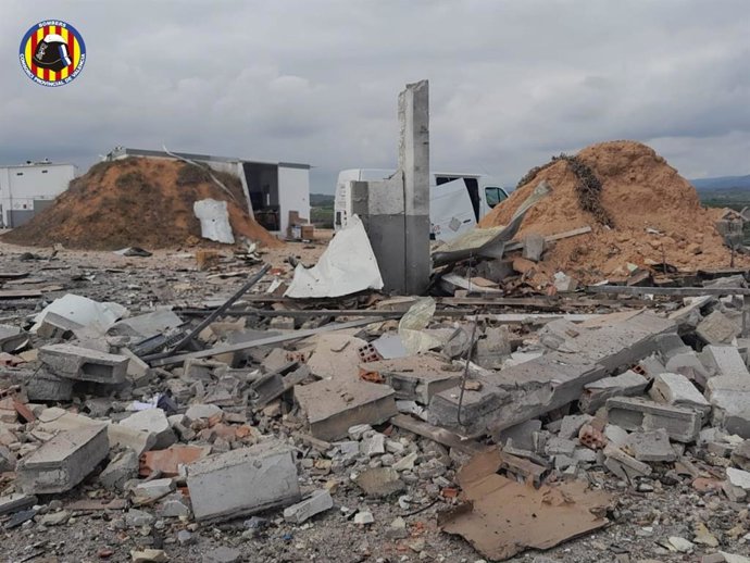 Explosión en pirotecnia de Vilamarxant