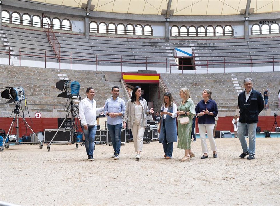 23J.- Puesta A Punto De La Plaza De Toros De Pontevedra Para Feijóo: "Aquí Comenzará El Cambio Que España Necesita"